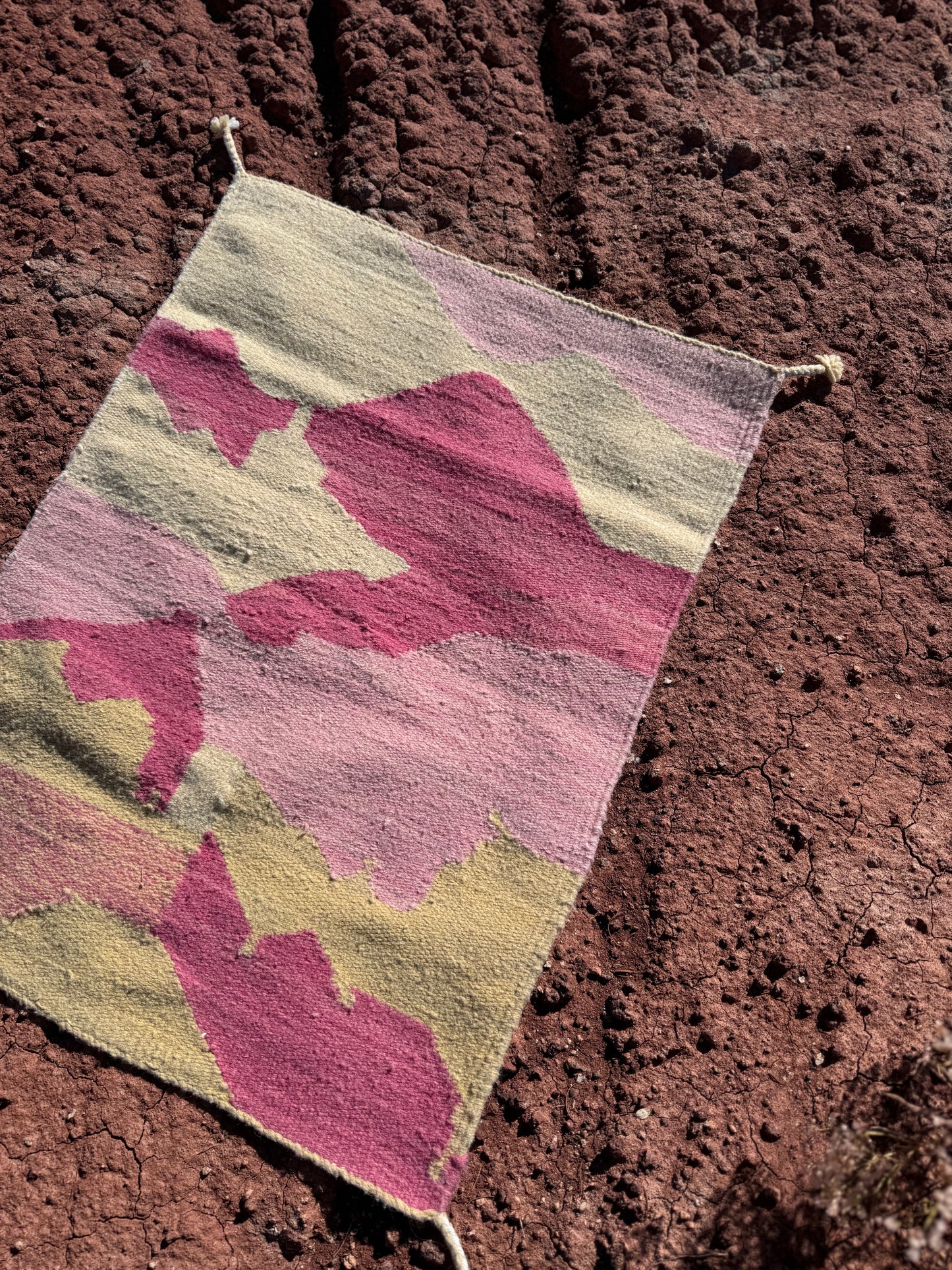 Handwoven Abstract Rug by Lily Yeung