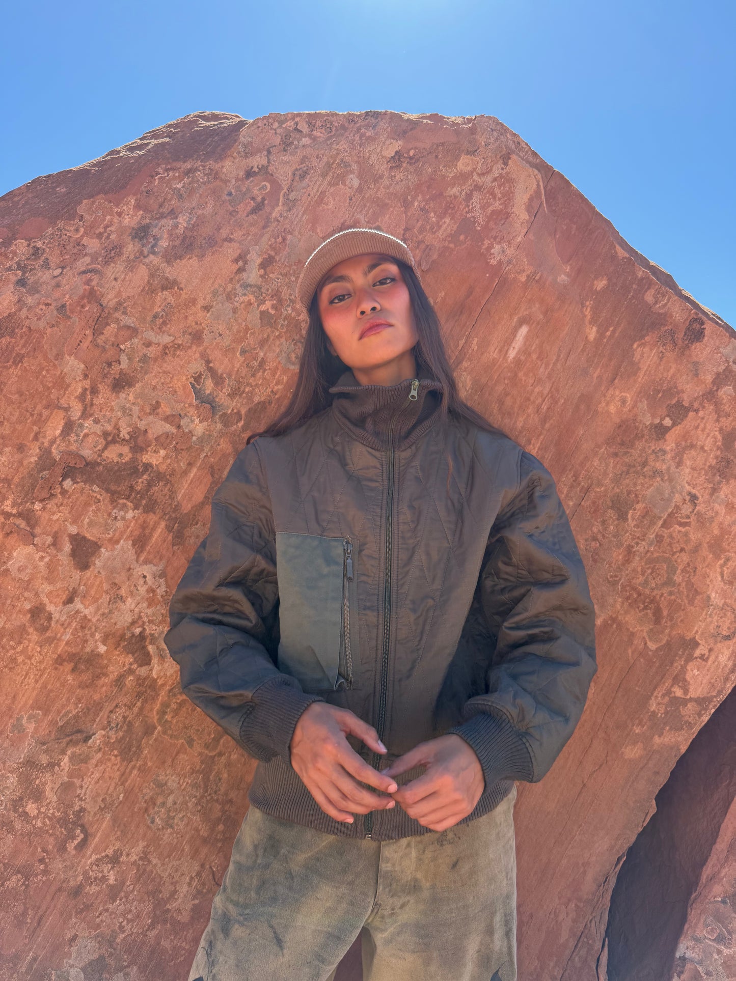 Vintage Military German Quilted Jacket 48