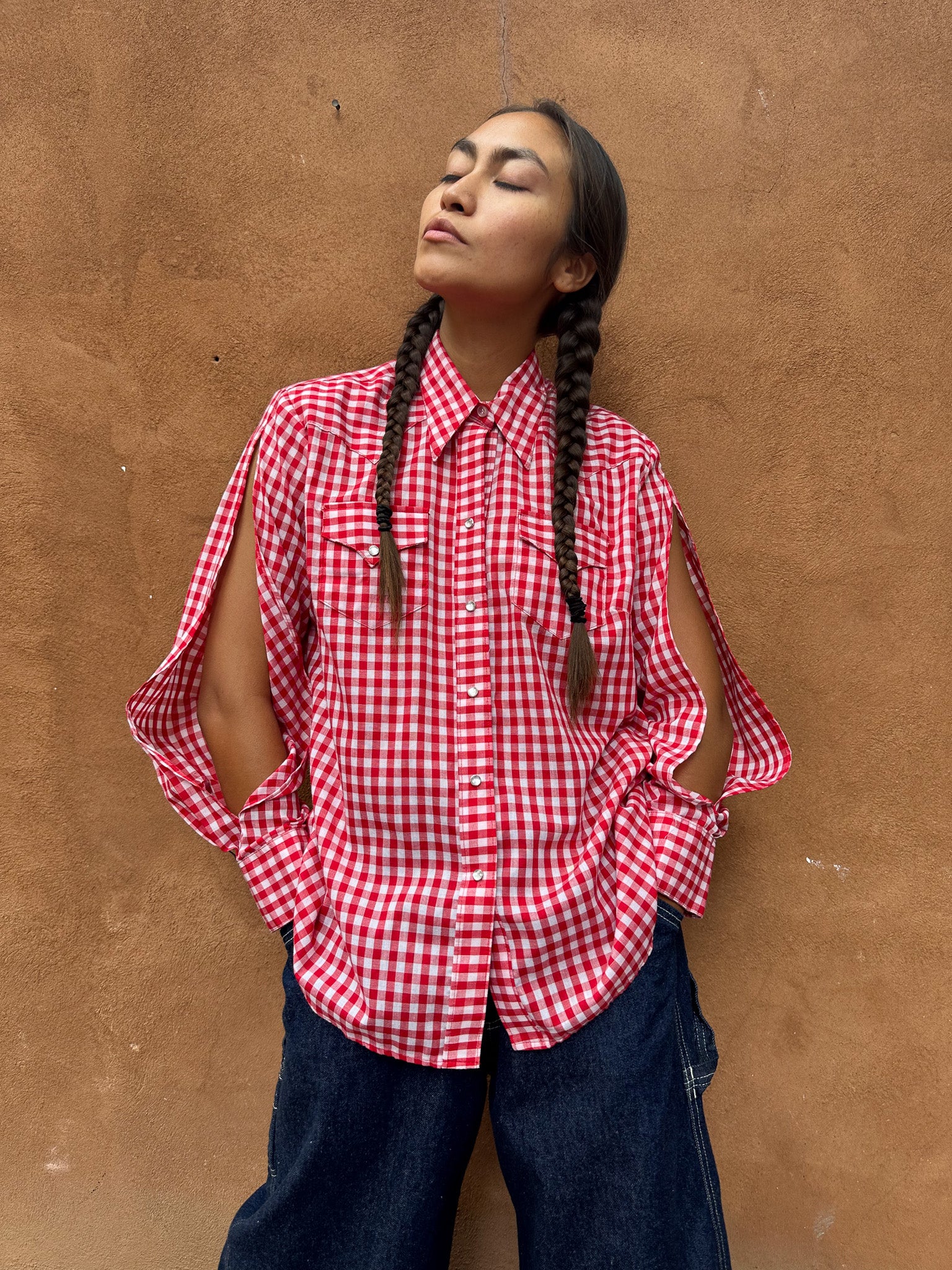 Reworked Vintage Gingham Shirt