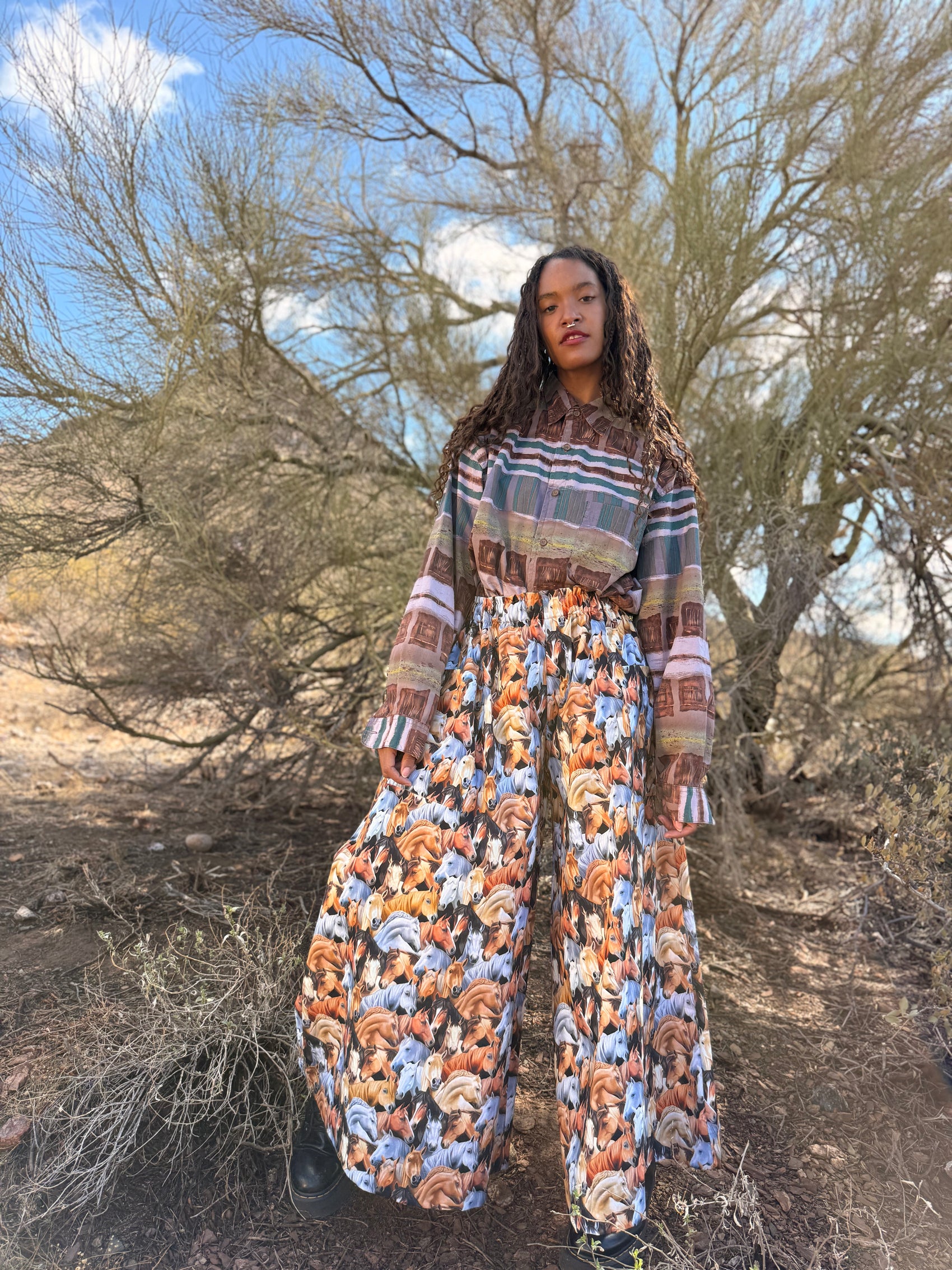 + Limited Edition Wide Leg Pant - Rodeo Print +