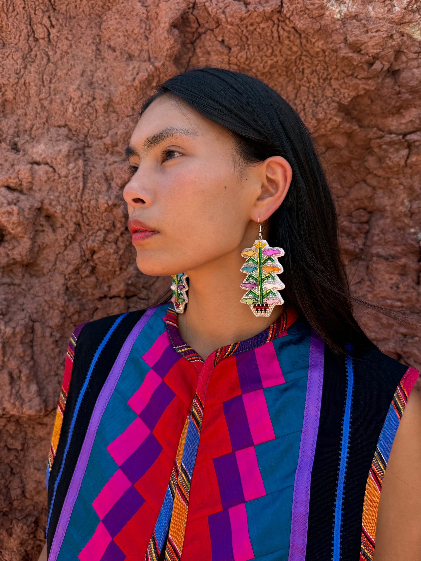 Navajo Made Tree of Life Earrings