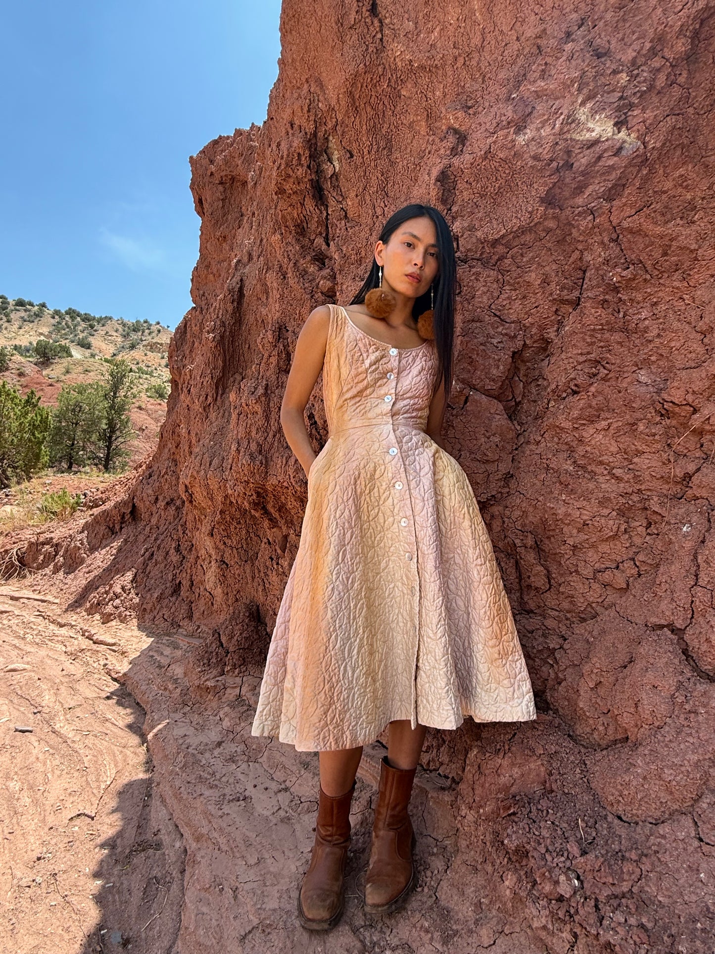 Upcycled Vintage 50's Quilted Dress