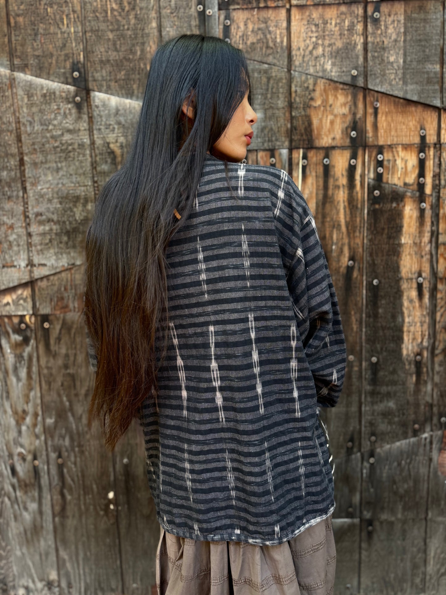 Vintage 80s Ikat Cardigan