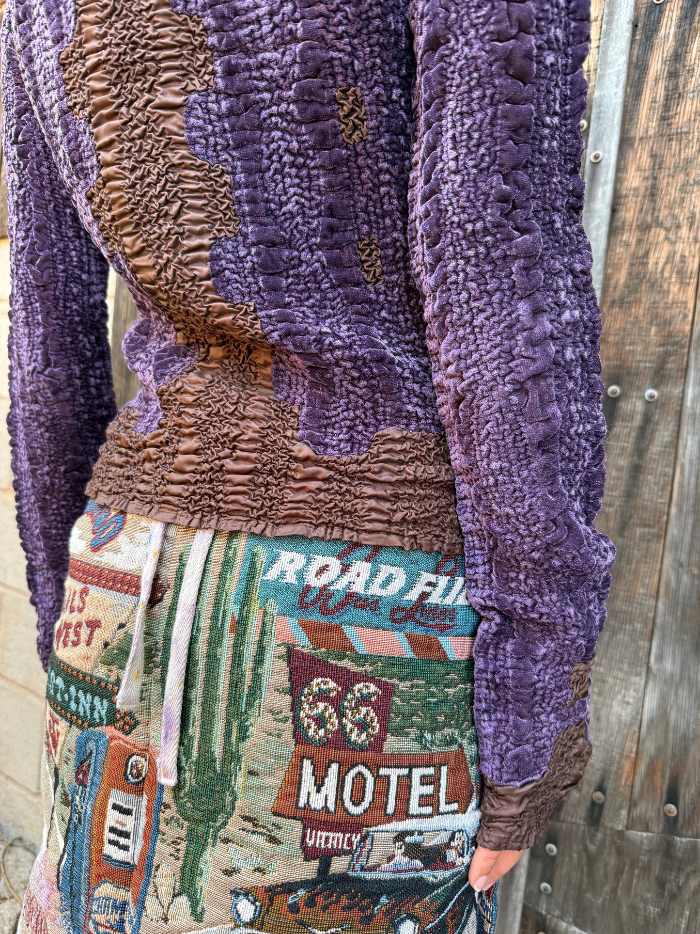 Vintage 90s Velvet Top by Yoshiki Hishinuma