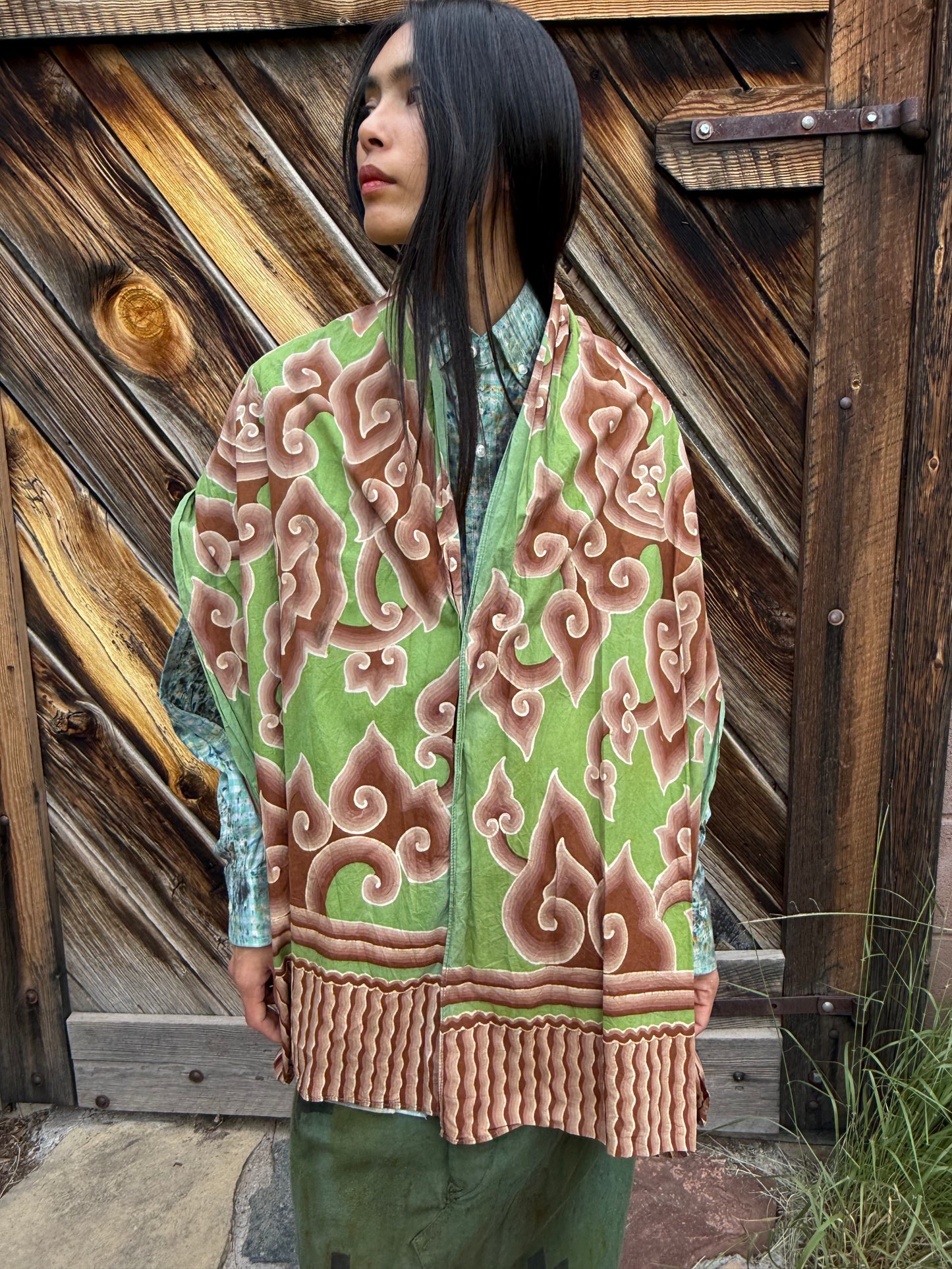 Vintage Balinese Batik Scarf