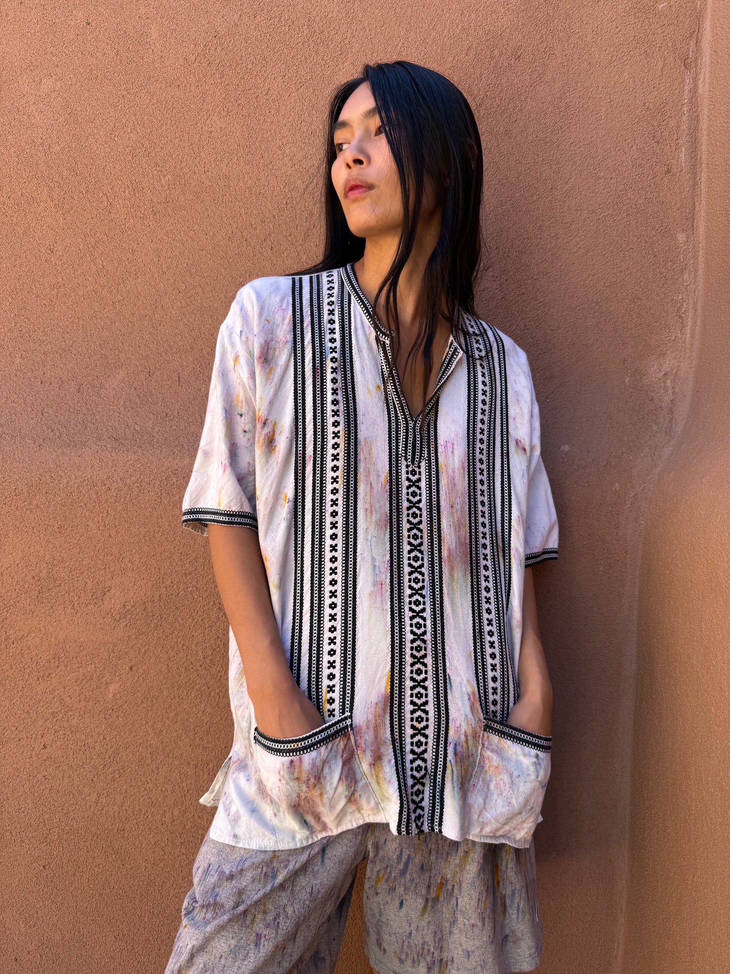 Upcycled Vintage Handwoven Shirt