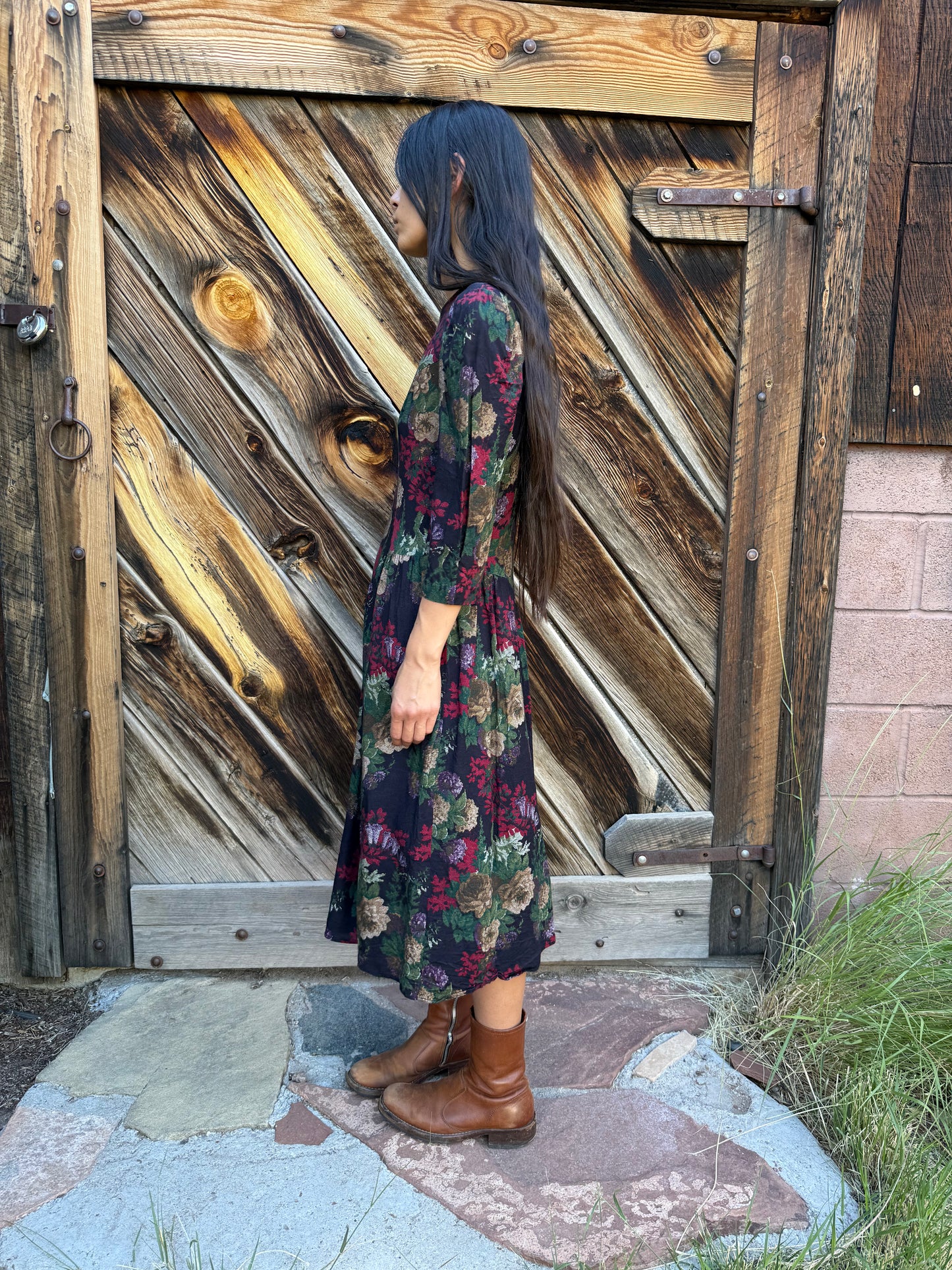 Vintage 80s Floral Dress