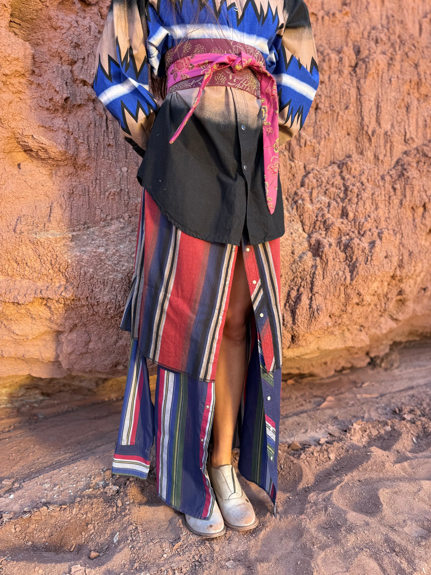 Upcycled Vintage Rodeo Maxidress