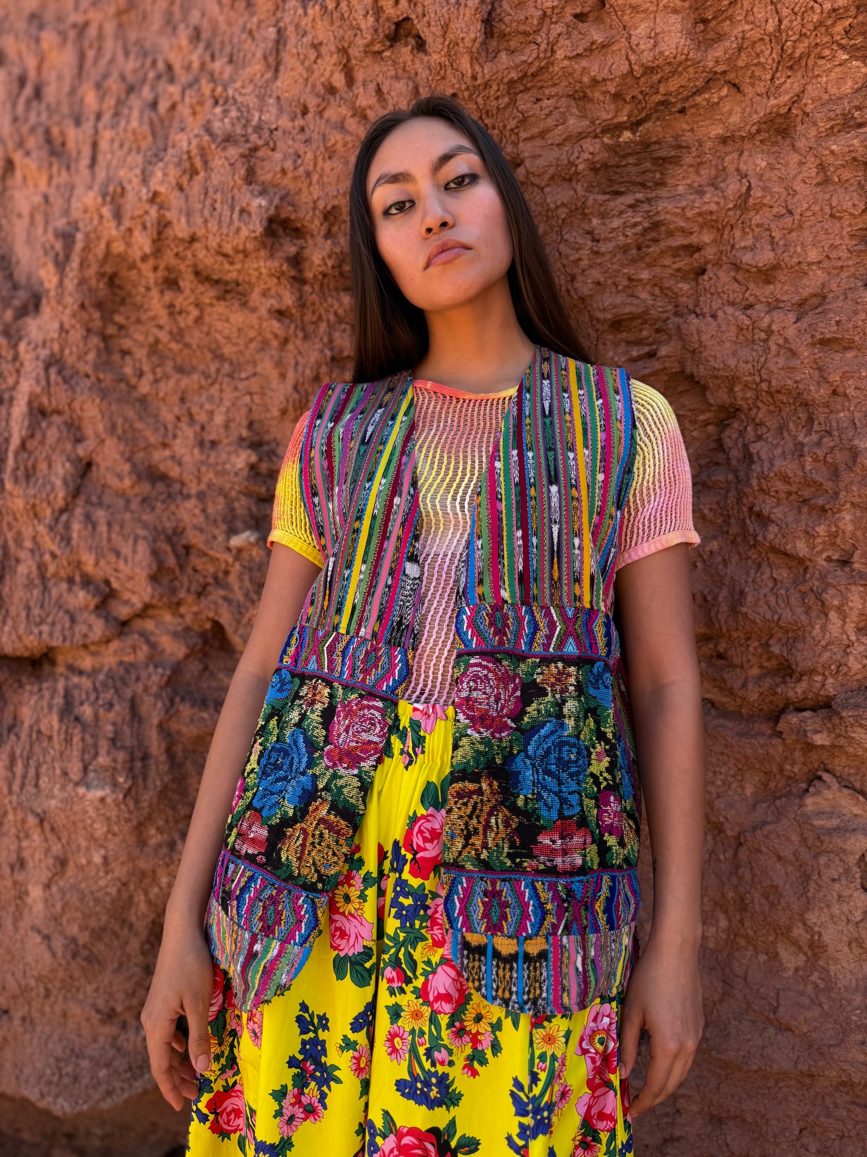 Vintage 80s Guatamalan Ikat Vest