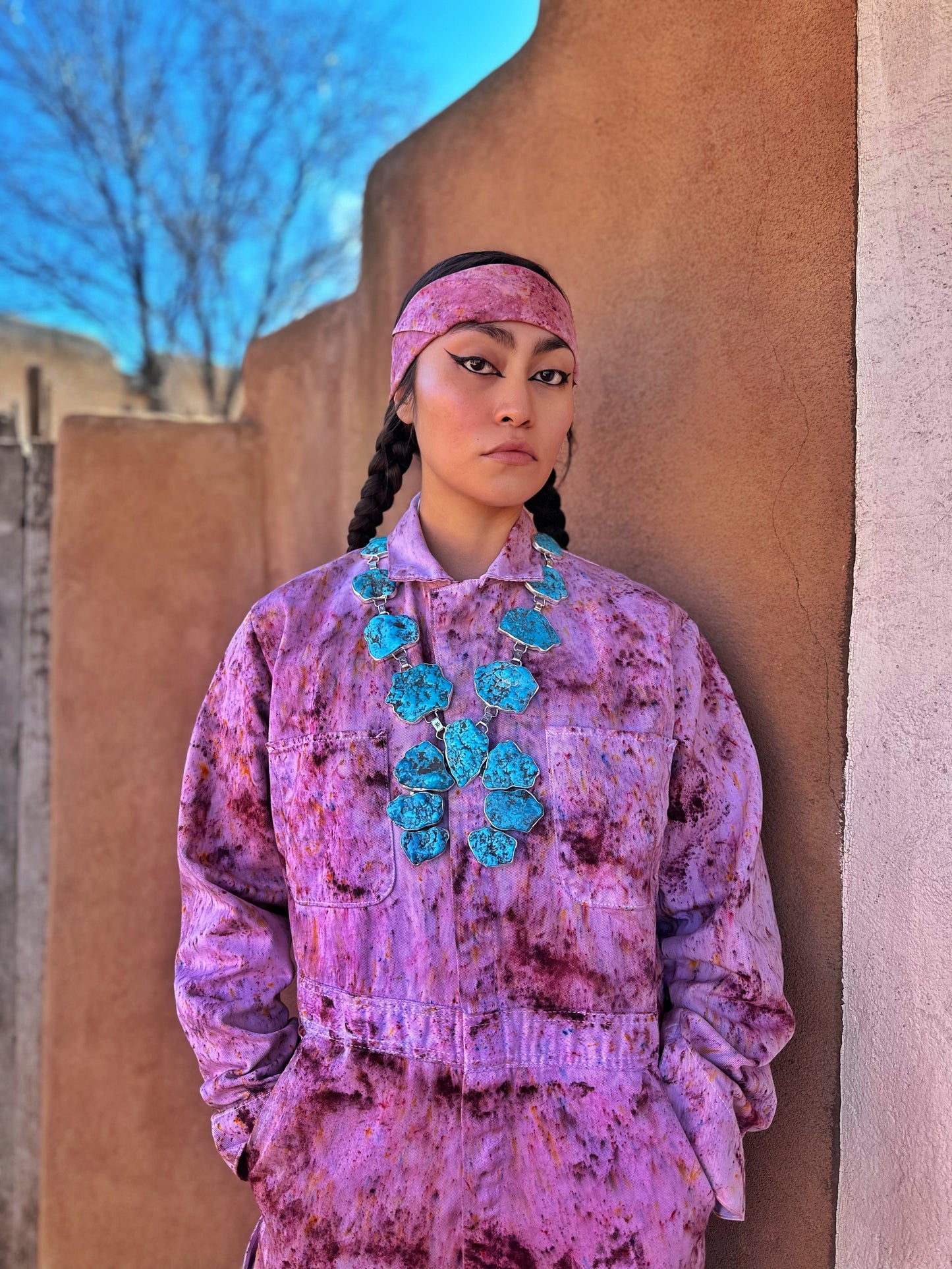 Navajo Made Turquoise Nugget Necklace