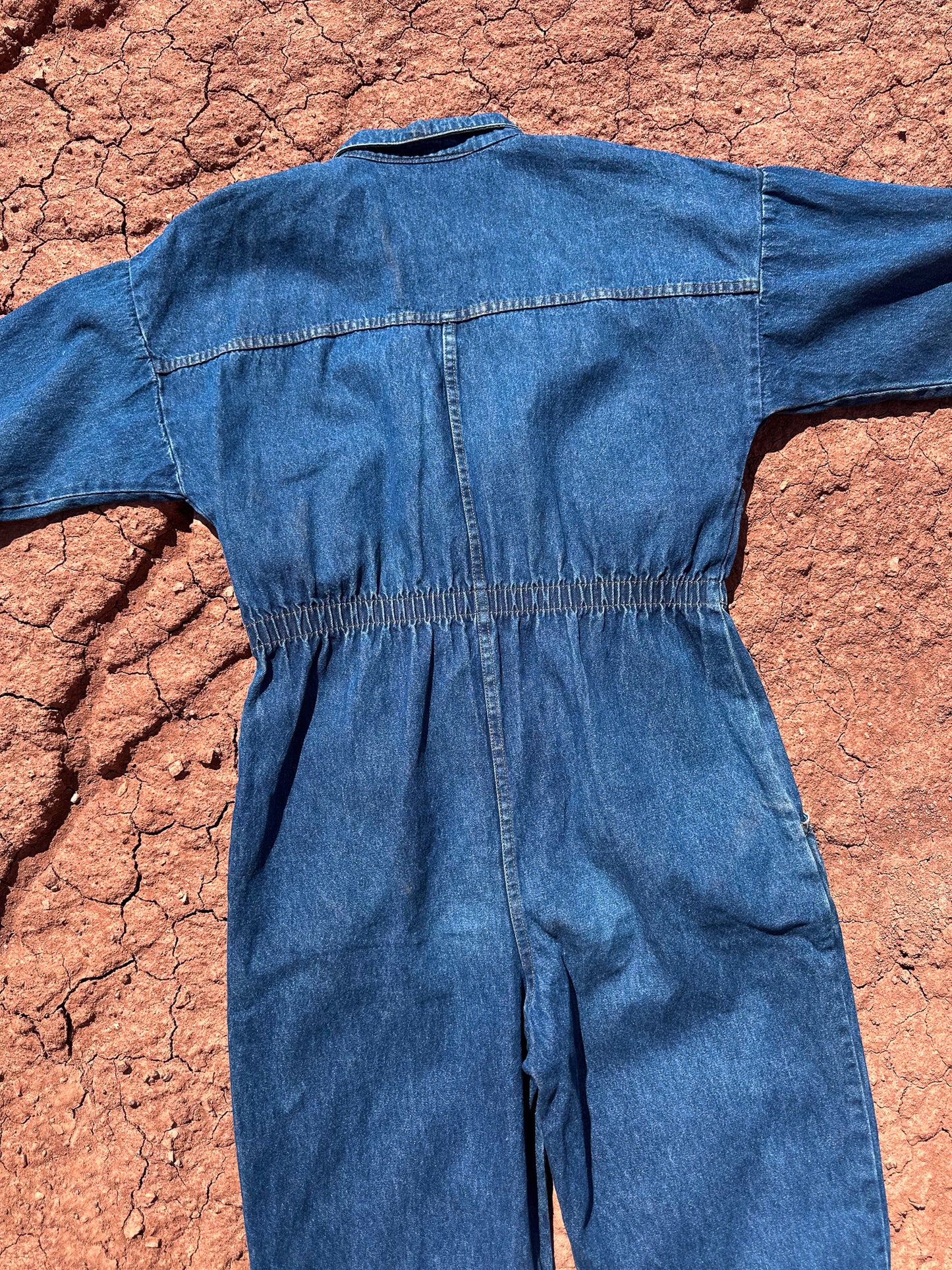 Vintage 80s Denim Flysuit