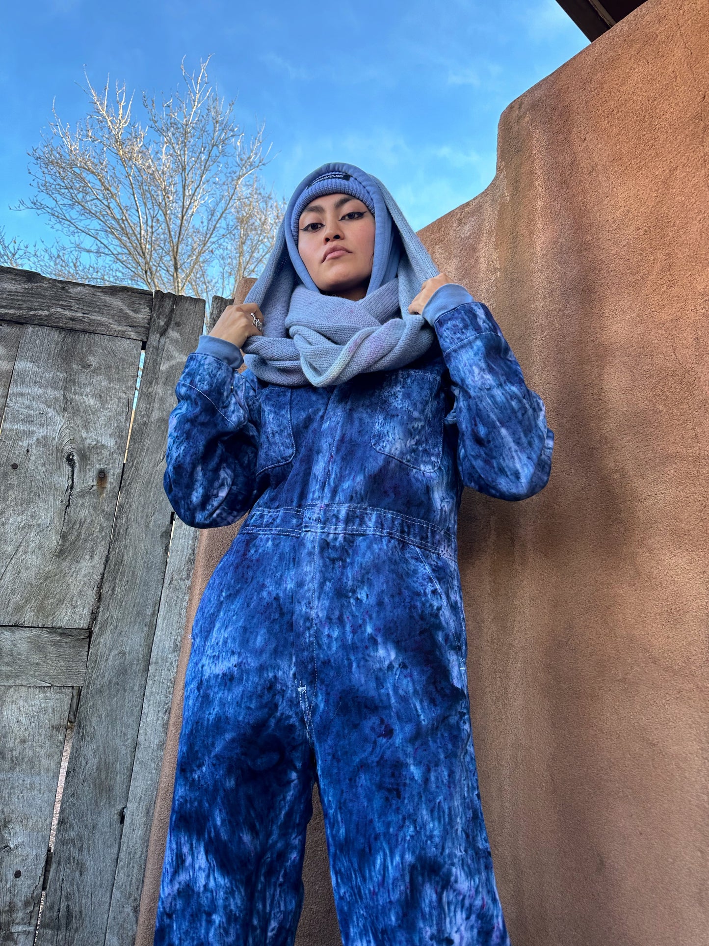 Limited Edition Hand Dyed Flysuit- Indigo Rain