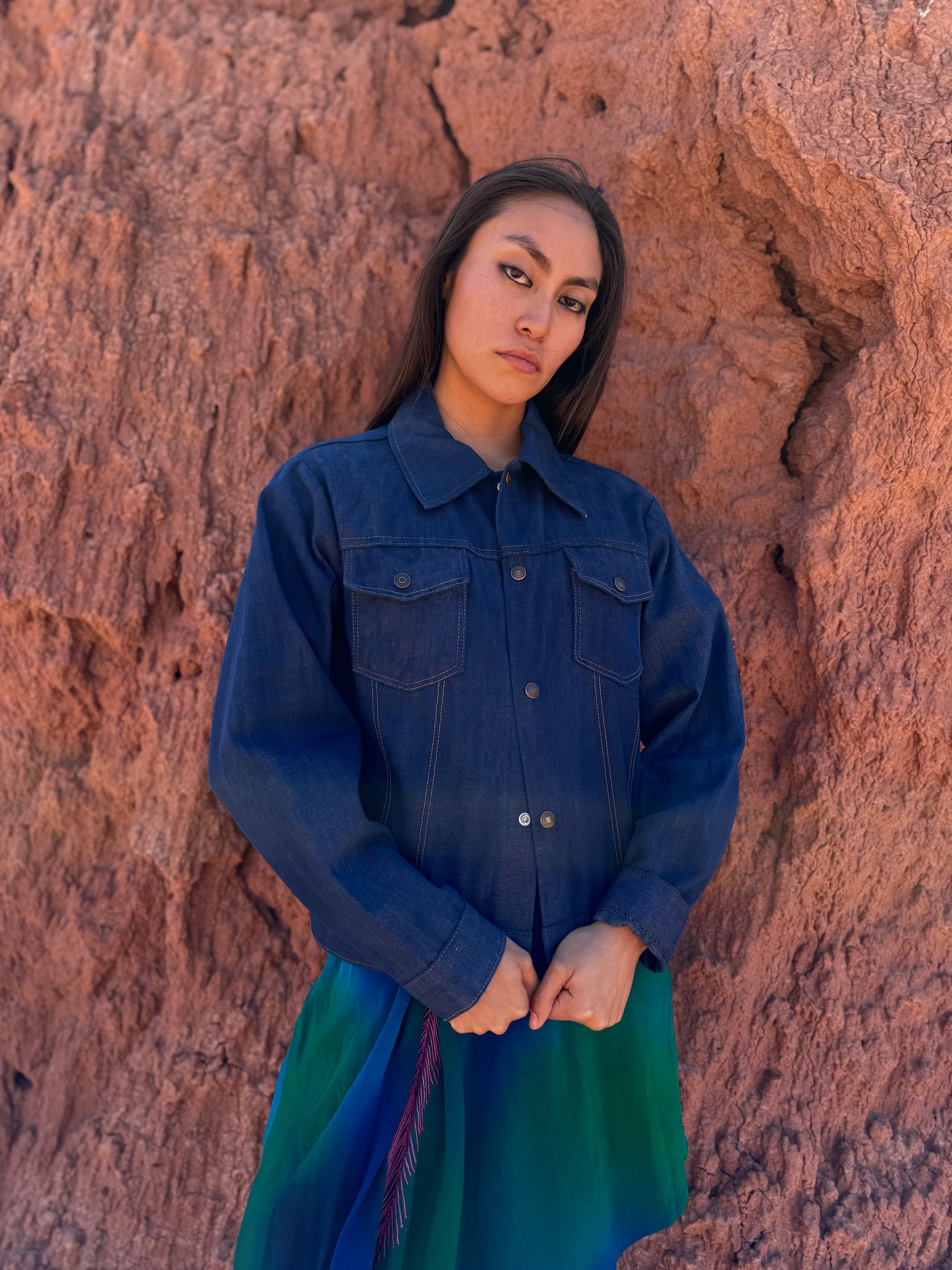 Upcycled Vintage 70s Denim Workwear Jacket