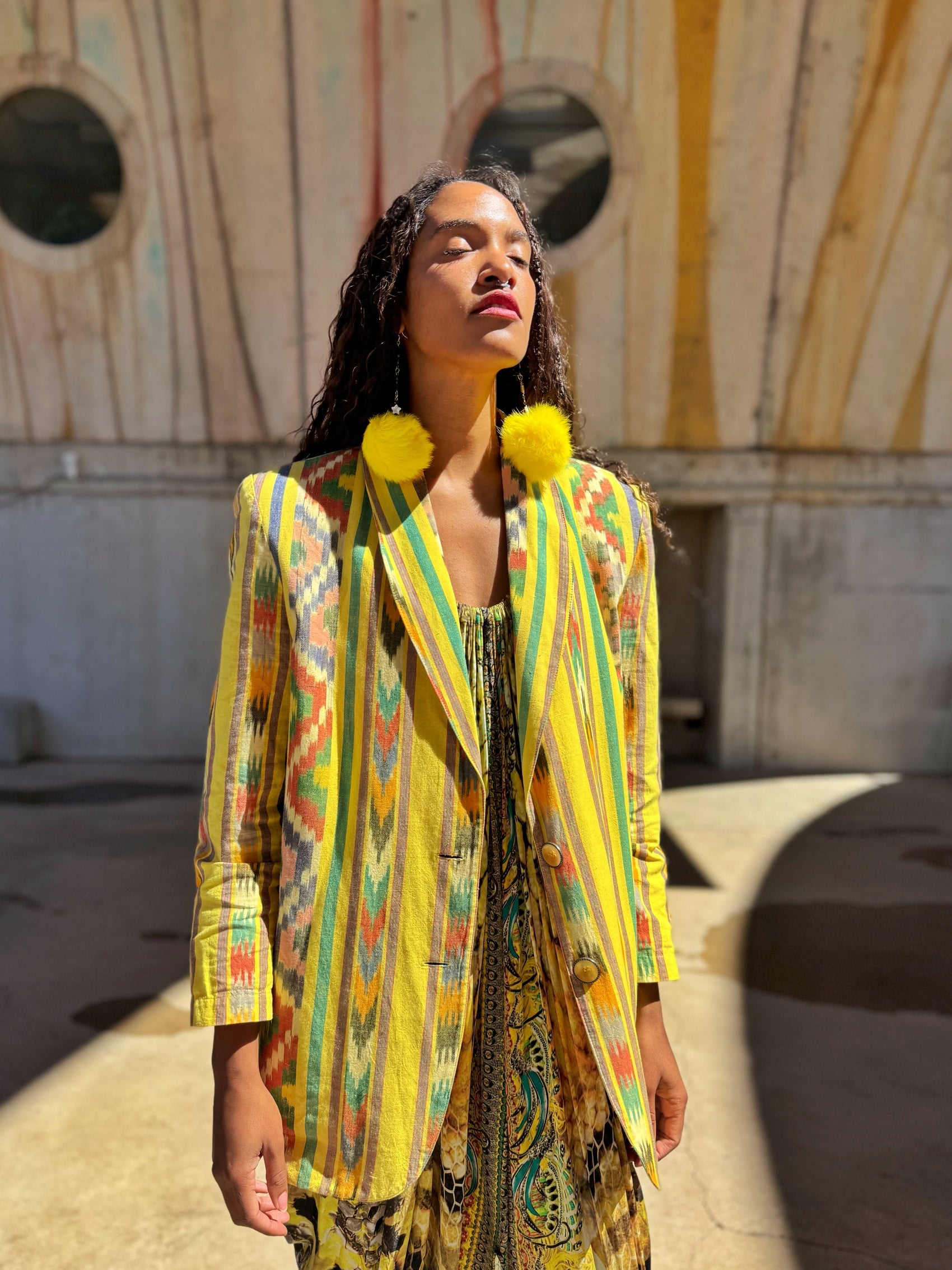 Vintage 80s Ikat Jacket