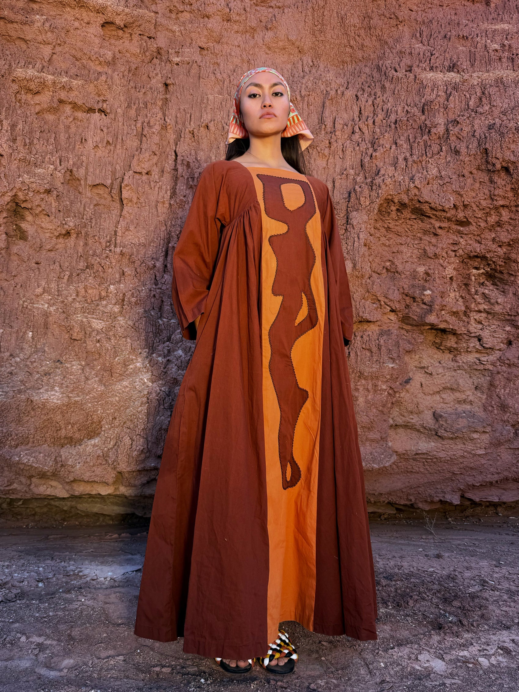 Vintage 70s Folk Dress