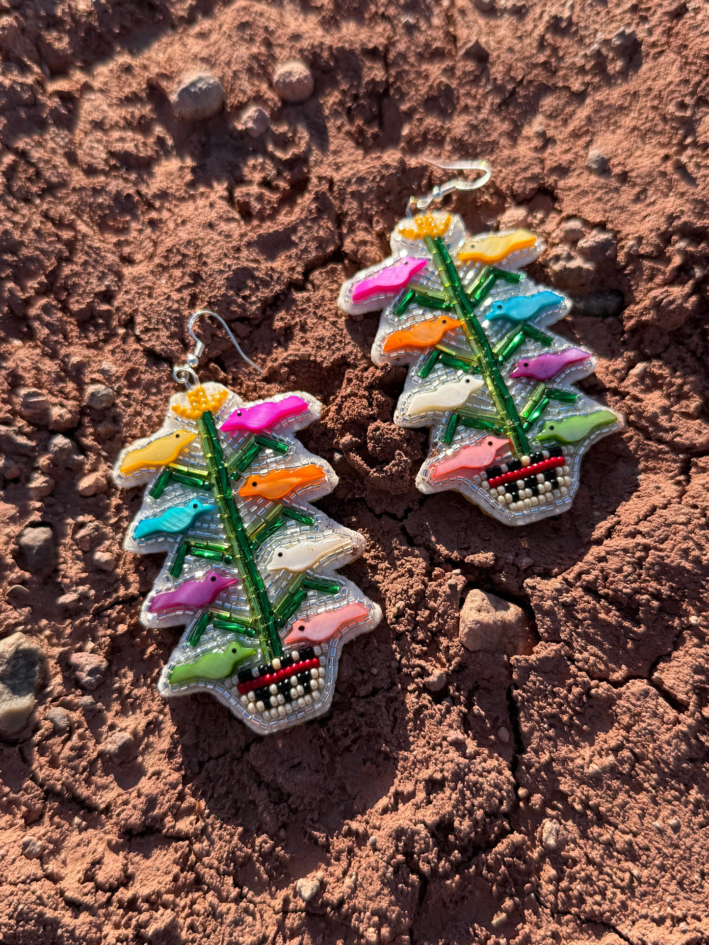 Navajo Made Tree of Life Earrings