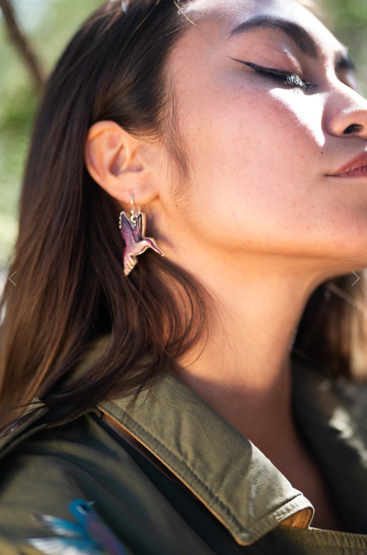 Hummingbird (Dá’itii’hi’) Earrings by Mary Jane Garcia