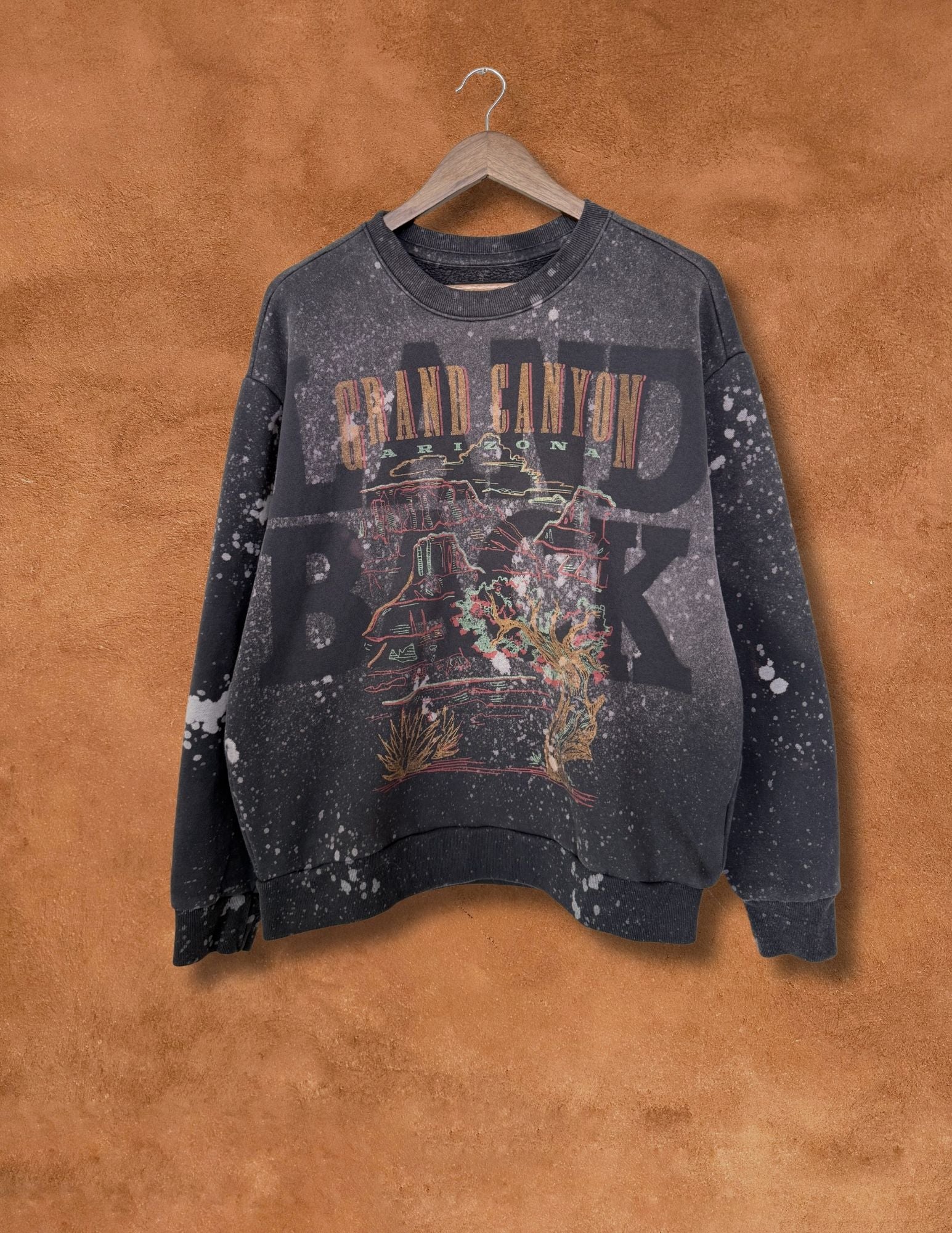 Upcycled Vintage Grand Canyon Sweatshirt- 50 x 26 Land Back