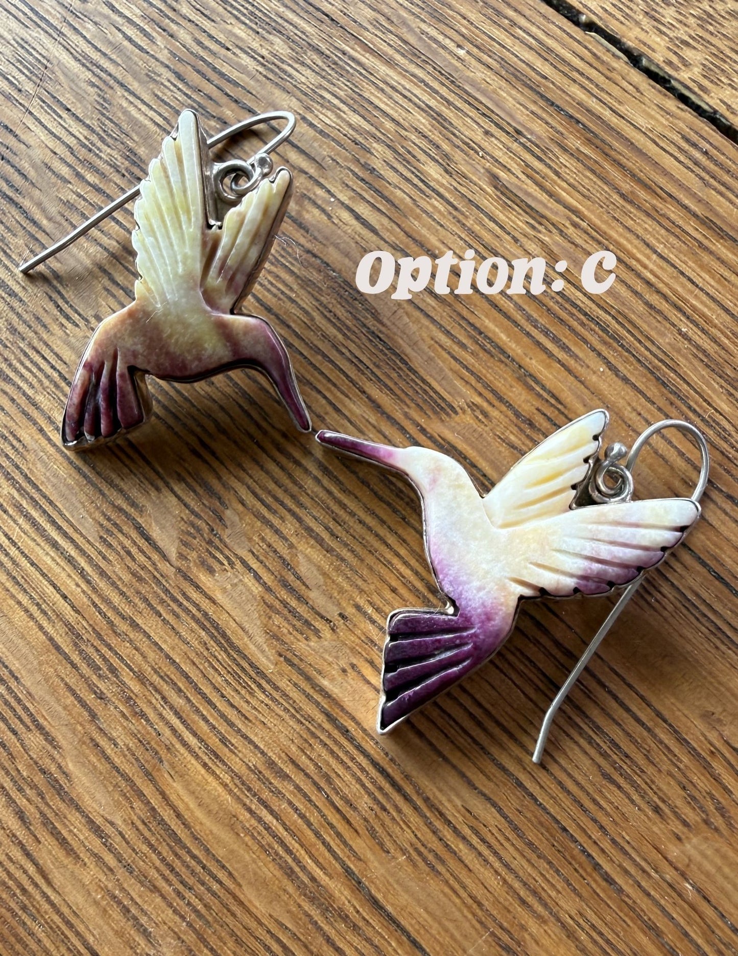 Hummingbird (Dá’itii’hi’) Earrings by Mary Jane Garcia