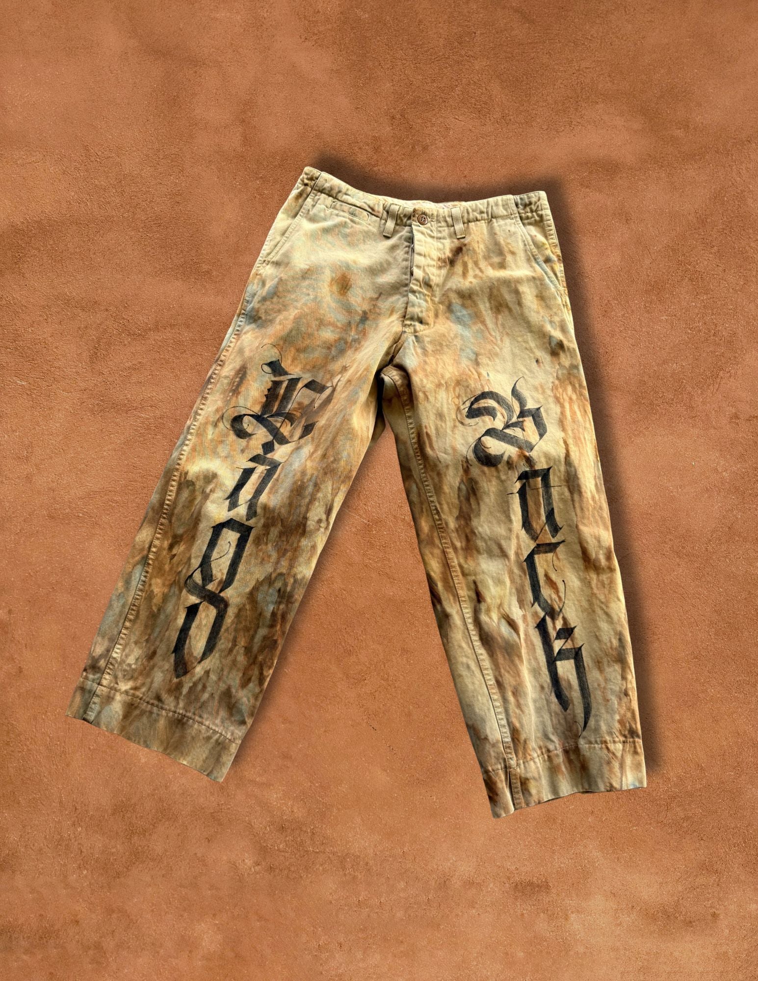 Upcycled Vintage Military Pants 34 x 28 Land Back