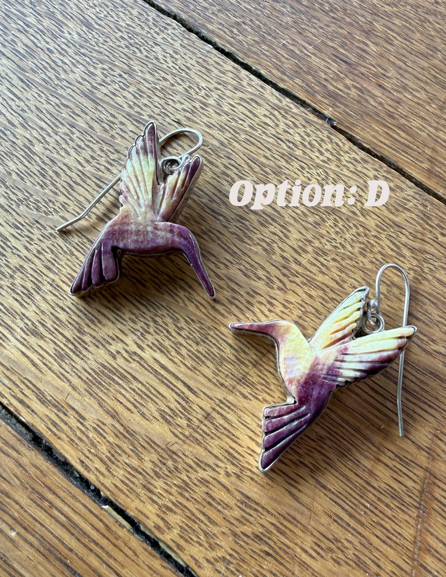 Hummingbird (Dá’itii’hi’) Earrings by Mary Jane Garcia
