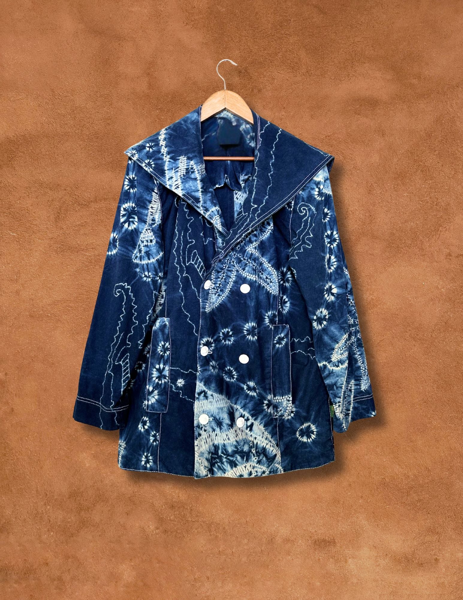 Vintage 80s Batik Jacket 46 x 31