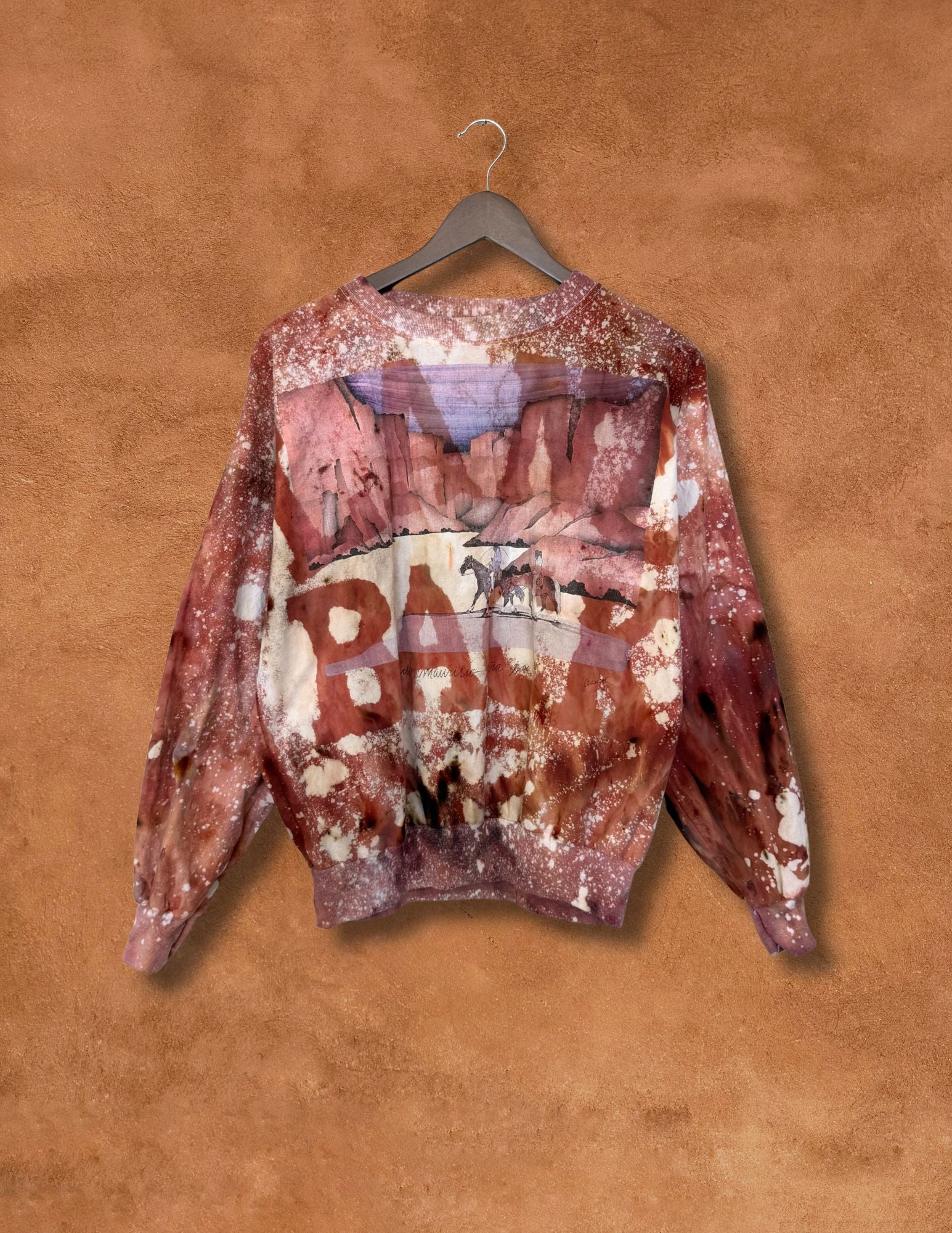 RARE UPCYCLED VINTAGE LAND BACK SWEATSHIRT 50 x 24