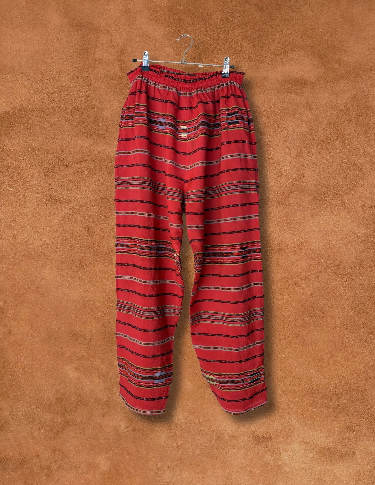 Vintage 80s Handwoven Harem Pants
