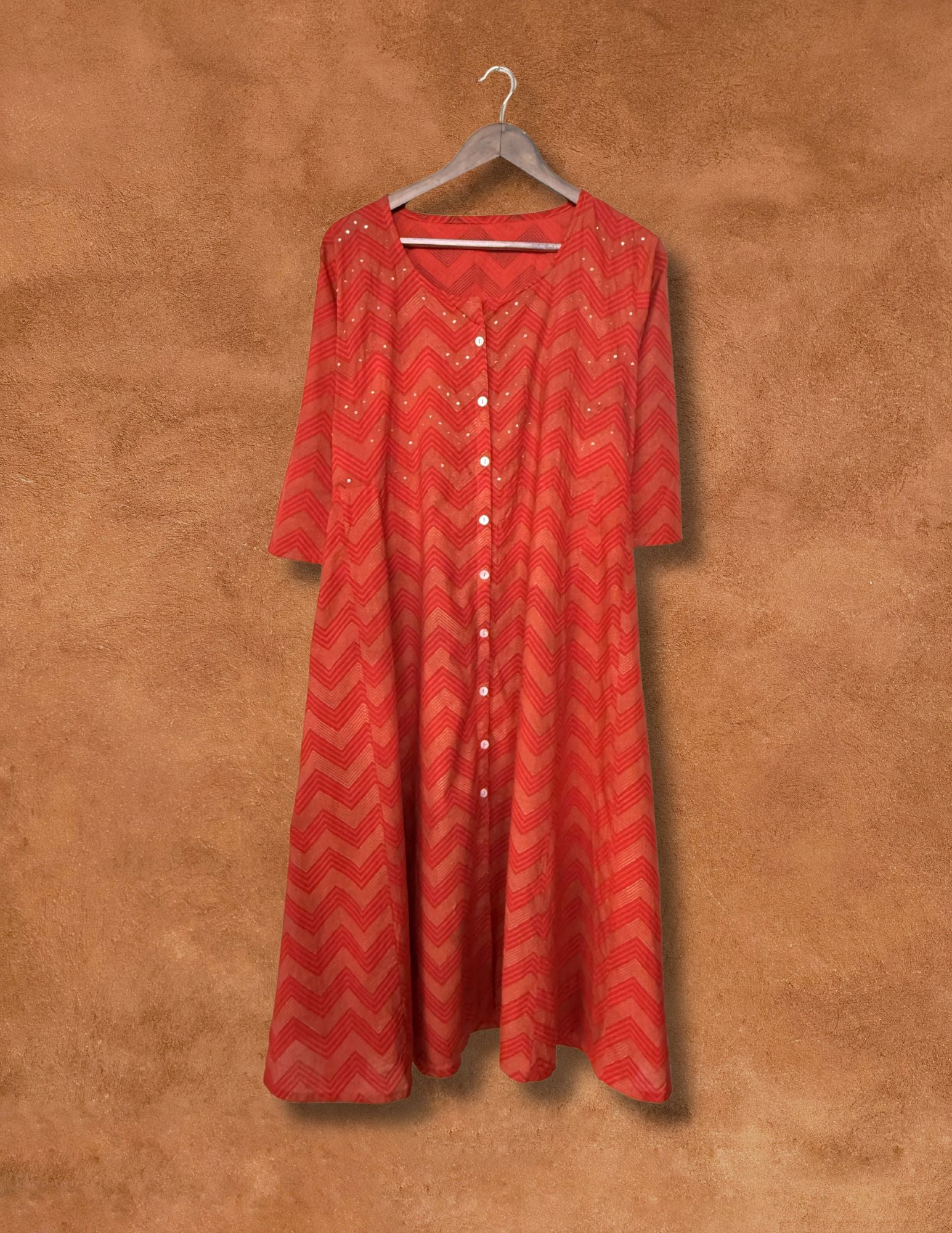 Upcycled Vintage India Dress 42 x 48