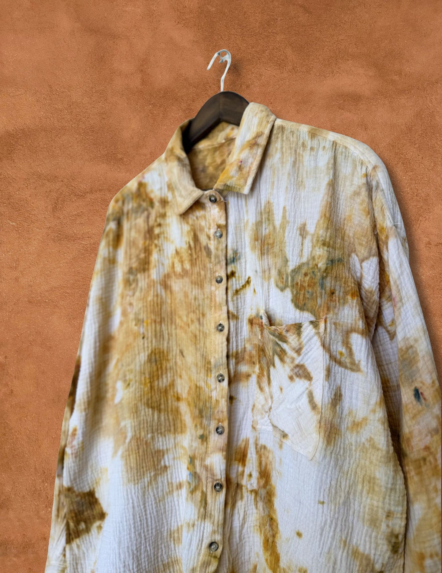 Upcycled Vintage Cotton Gauze Shirt