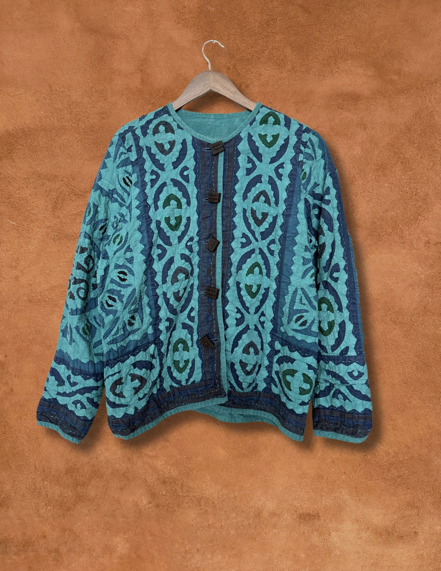 Vintage 80s Applique Folk Jacket 40 x 25