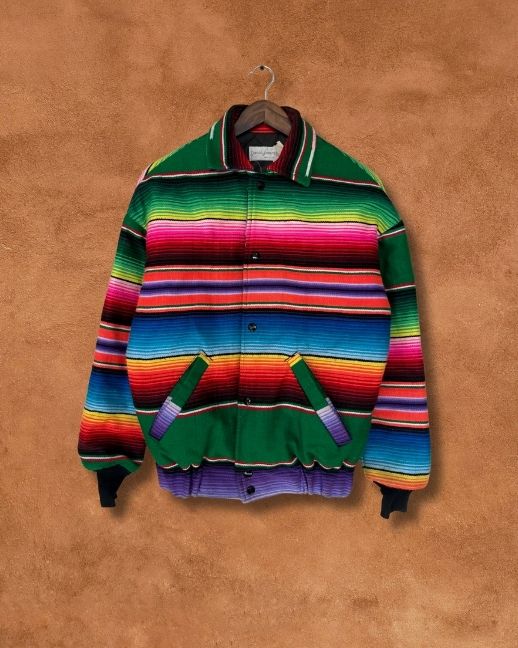 Vintage Serape Bomber Jacket