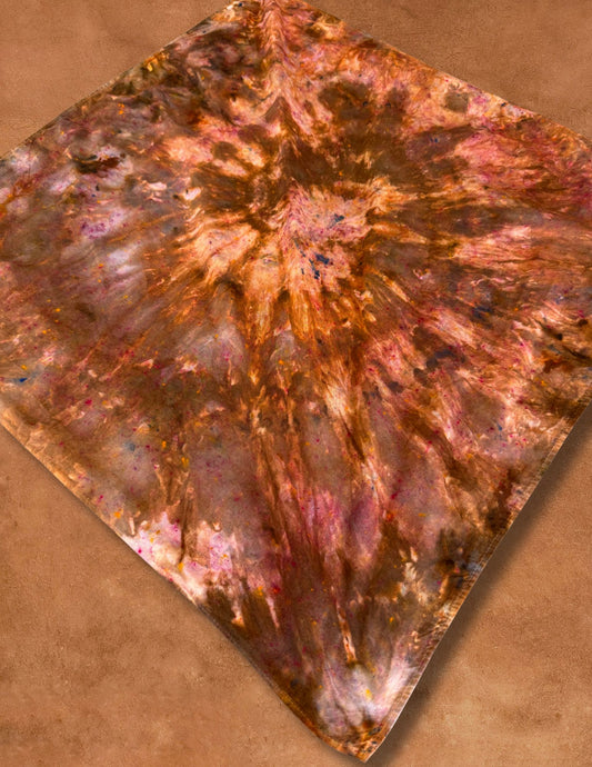 Limited Edition Hand Dyed Organic Cotton Bandana - Maple Leaf