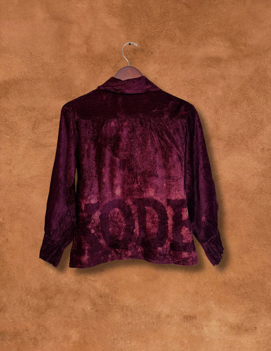 Upcycled Vintage 70s Velvet Top - Skoden