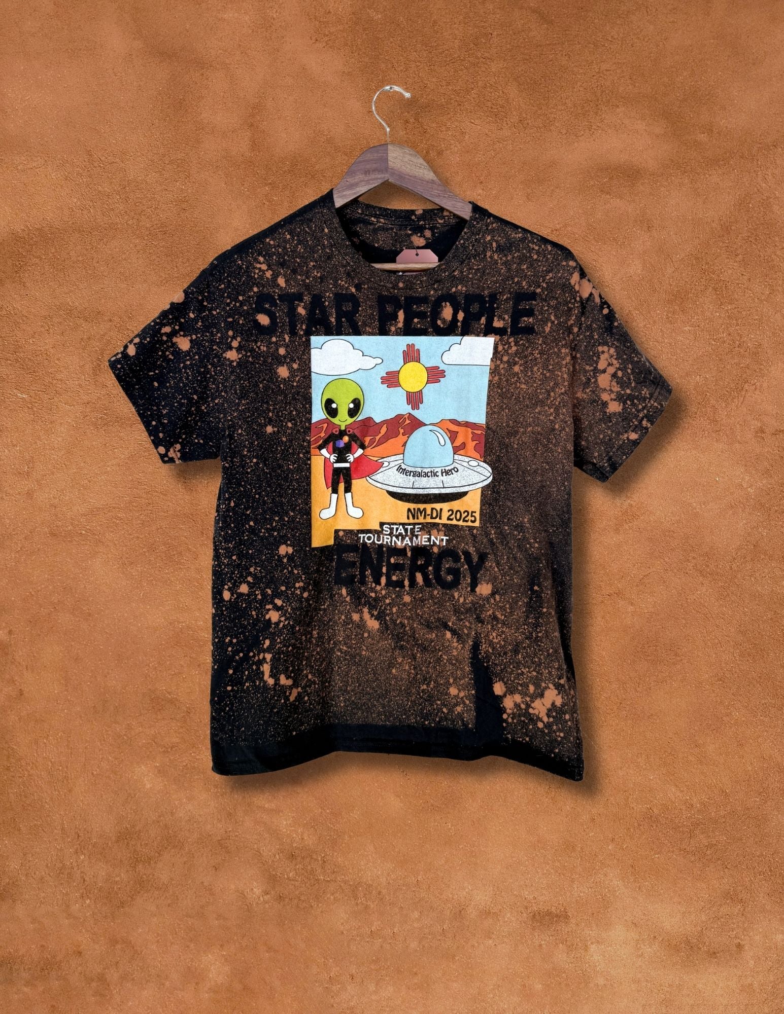 Upcycled Vintage Tee- 40 x 27 Star People Energy