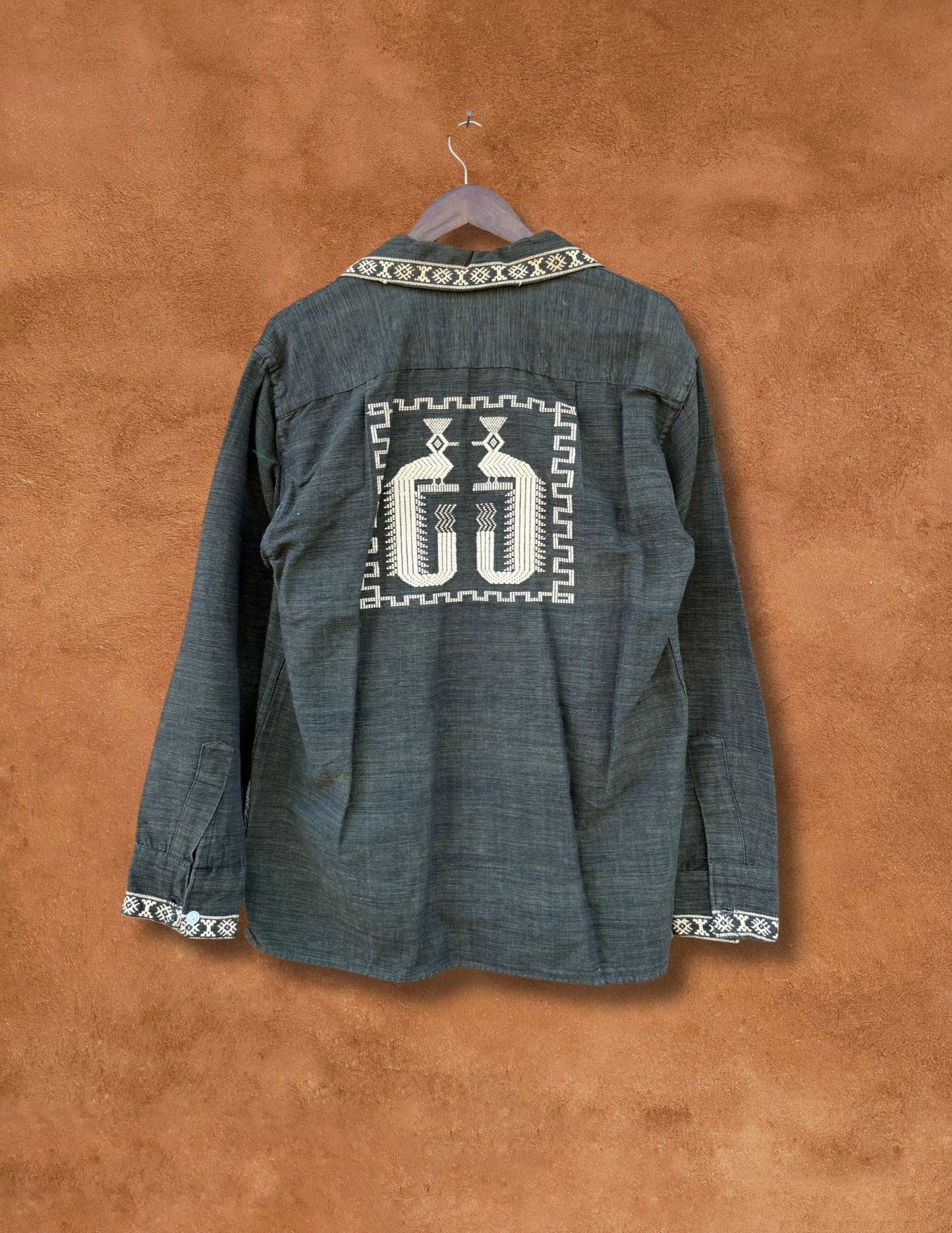 Vintage Handwoven Folk Shirt