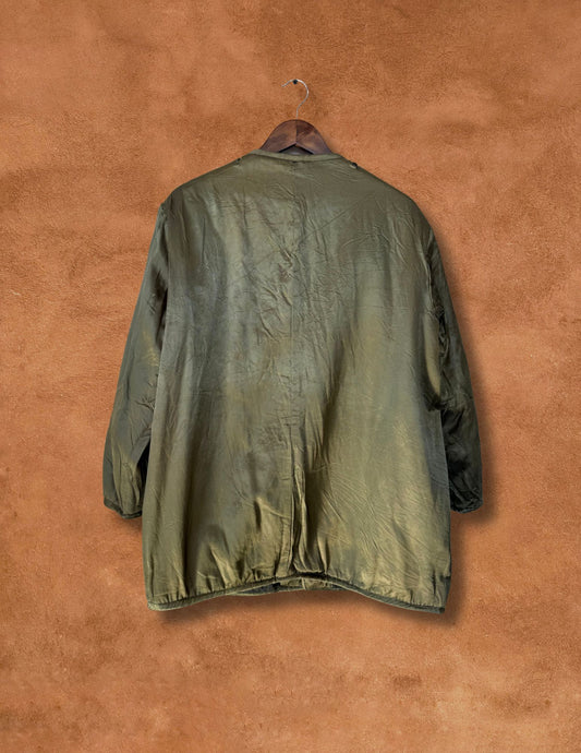 Vintage Mid-Century Greek Military Reversible Satin Jacket C