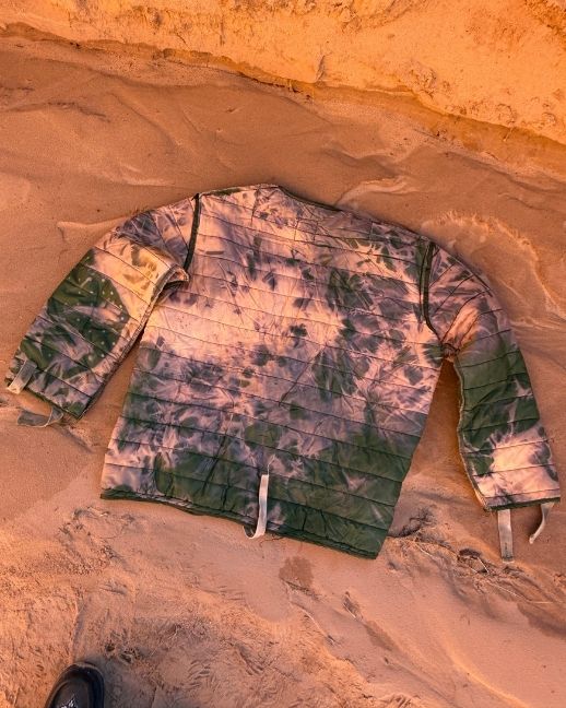 Upcycled Vintage Military Quilted Cardigan C