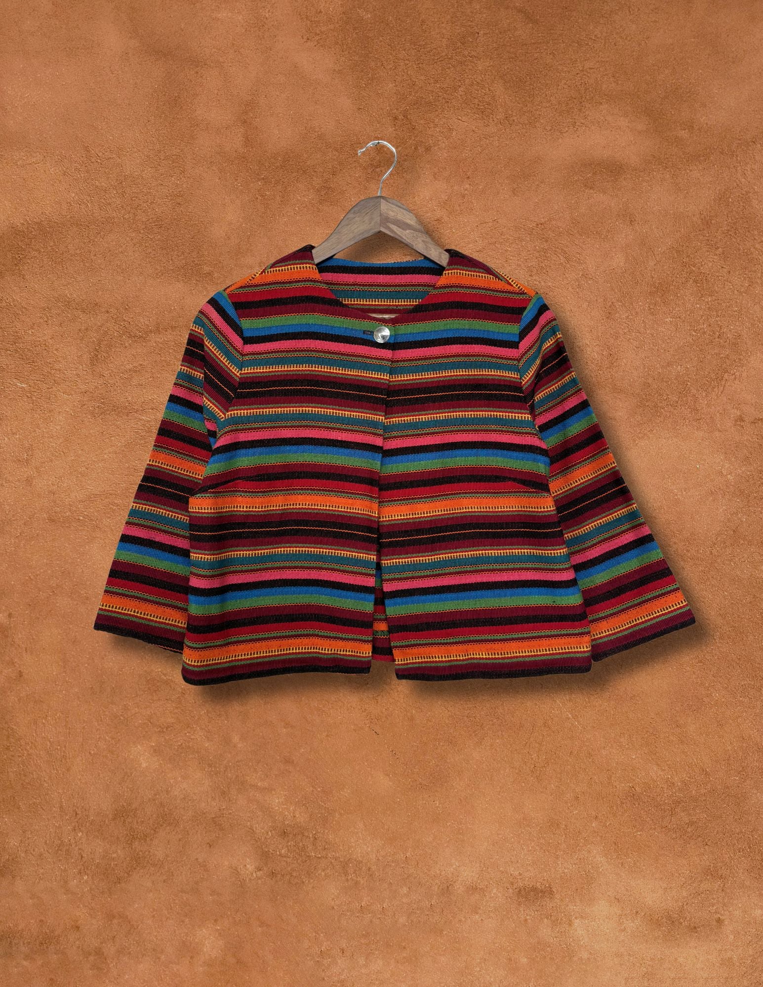 Vintage Technicolor Rainbow Jacket 40 X 20