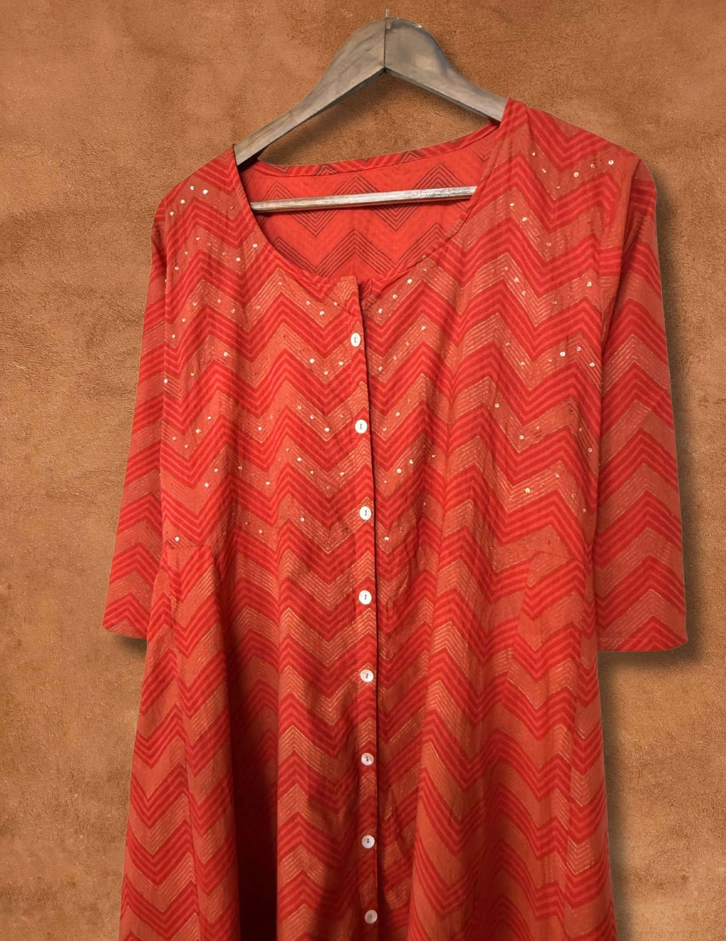 Upcycled Vintage India Dress 42 x 48