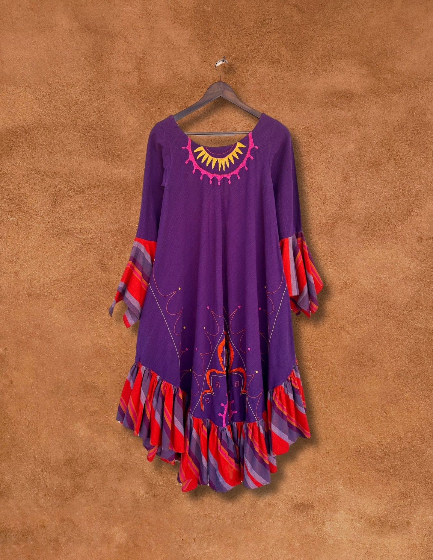 Vintage 70s Folk Dress
