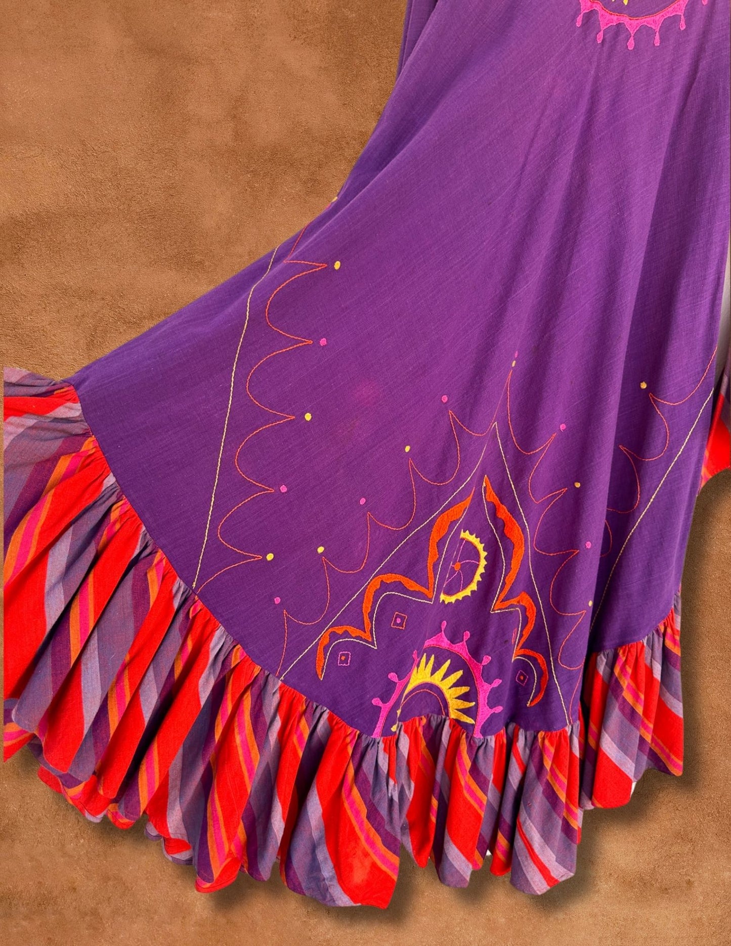 Vintage 70s Folk Dress