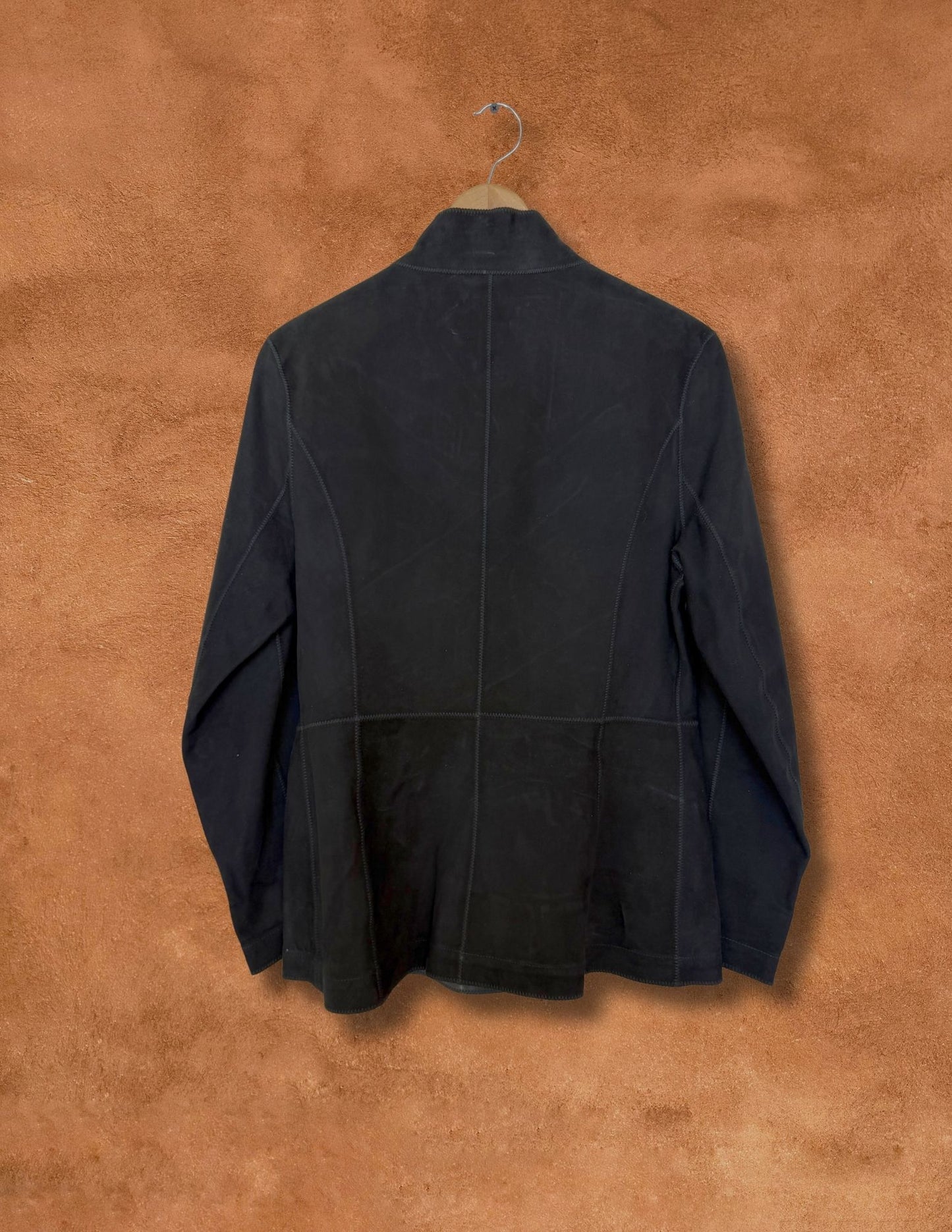 Vintage 80s Reversible Black Leather Jacket Lambskin Jacket