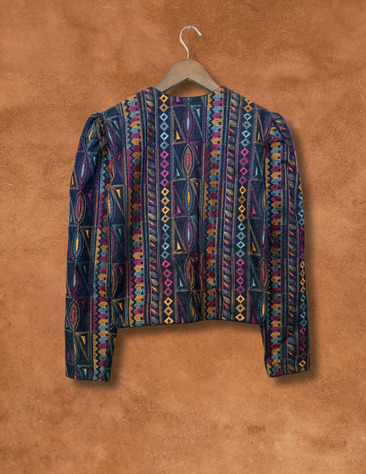 Vintage Embroidered Denim Jacket 38 x 18