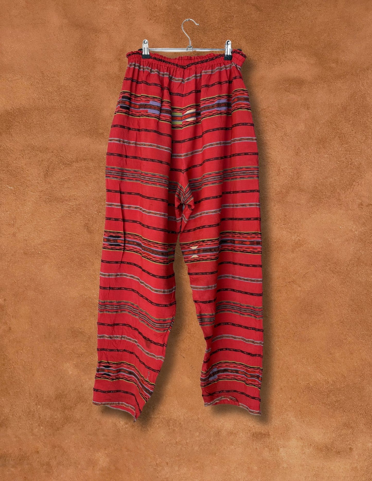 Vintage 80s Handwoven Harem Pants