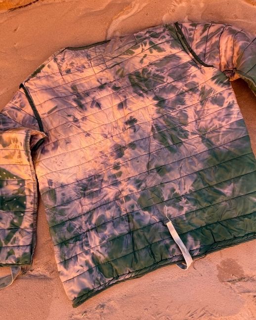 Upcycled Vintage Military Quilted Cardigan C