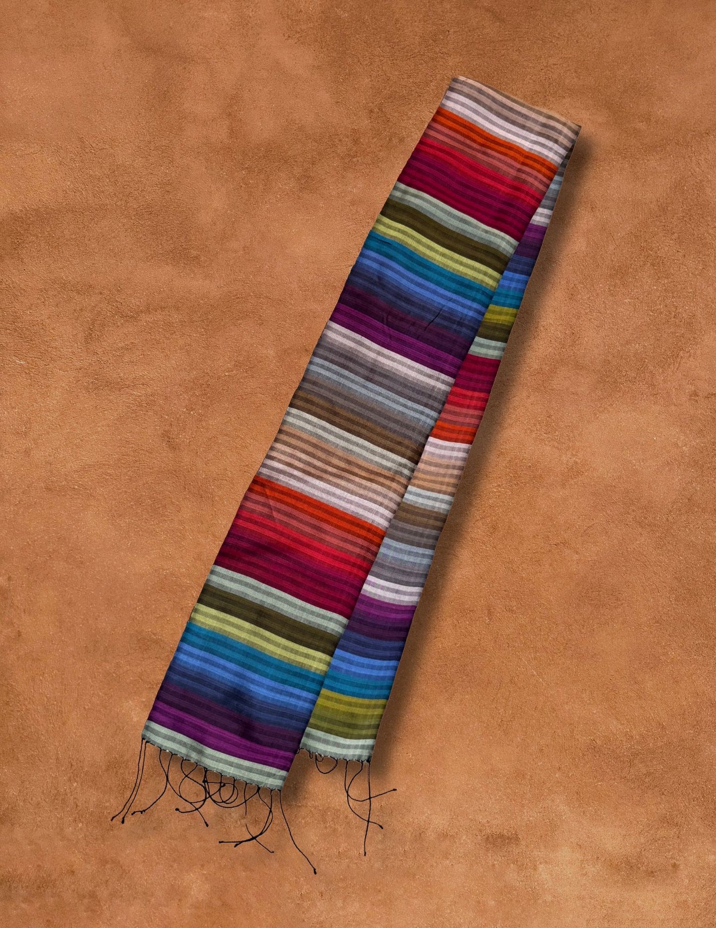 Vintage Rainbow Skinny Scarf
