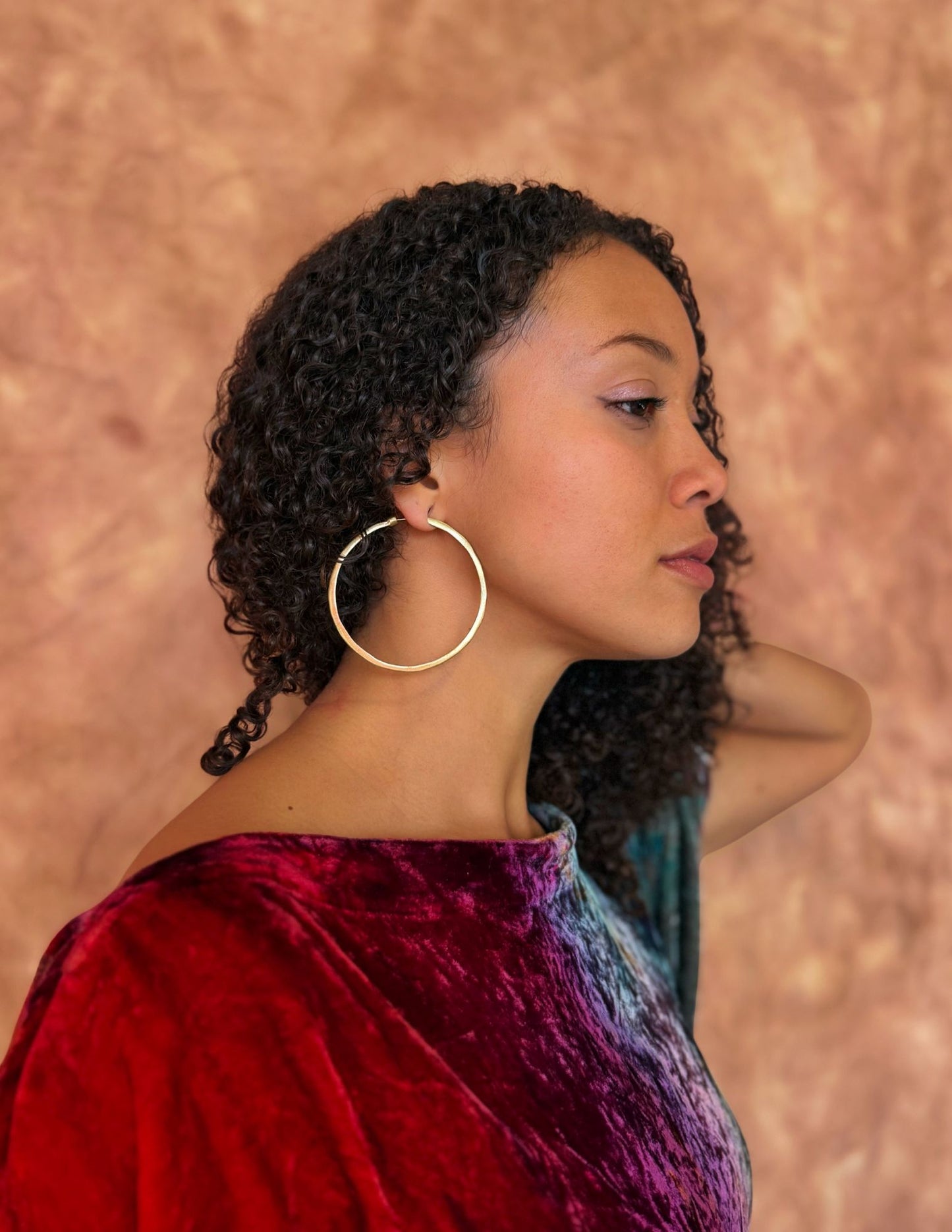 Neoancient Brass Hoops- Medium