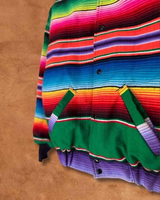 Vintage Serape Bomber Jacket