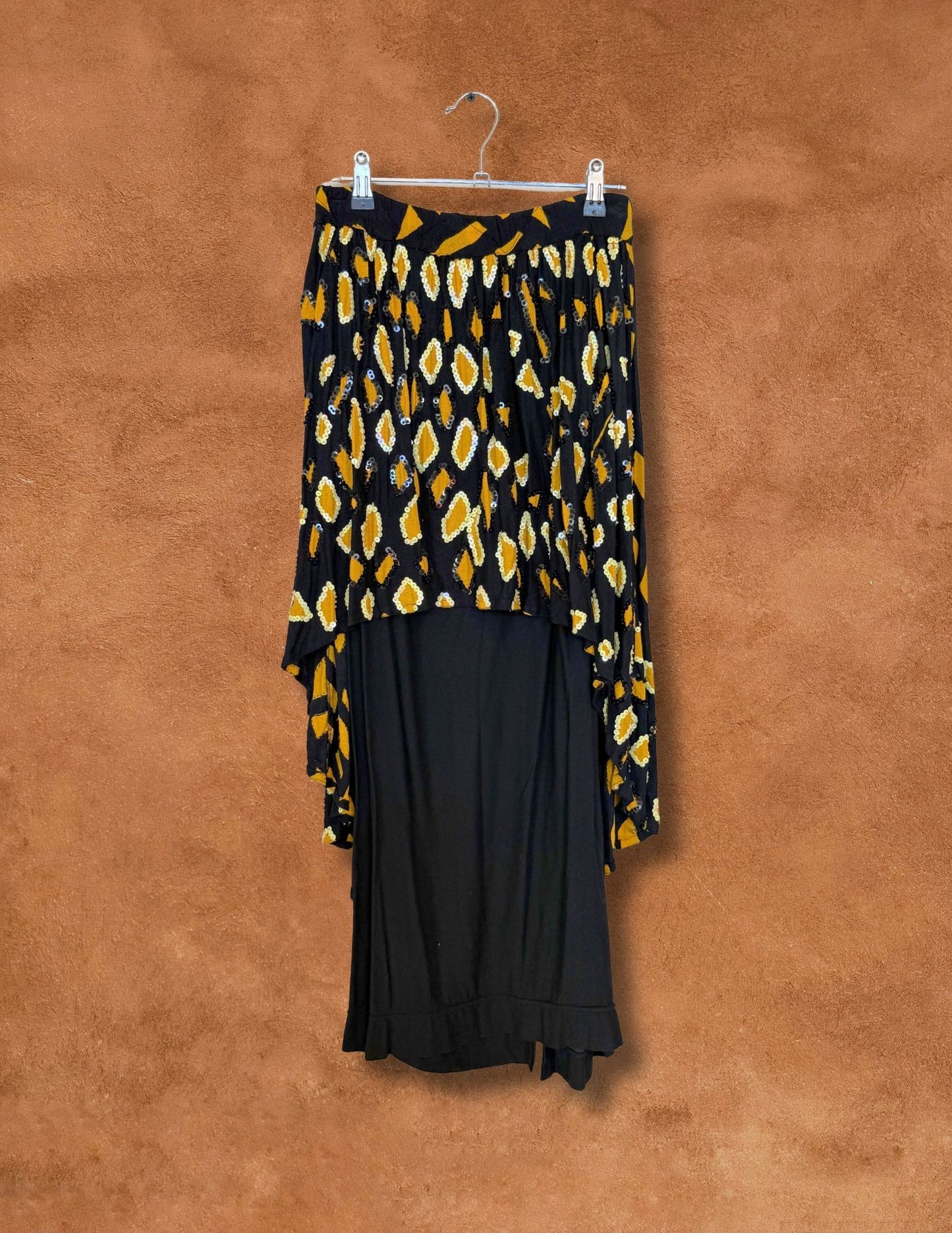 Vintage 1980s Sequin 2 Layer Skirt